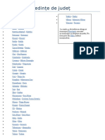 Județe Și Reședințe - Geografie