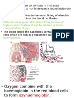 Transport of Oxygen in The Body Printing