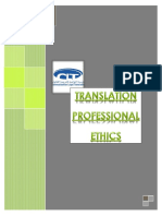 Professional Ethics For Translation