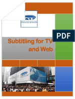Subtitling For TV and Web