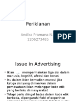 Issue in Advertising