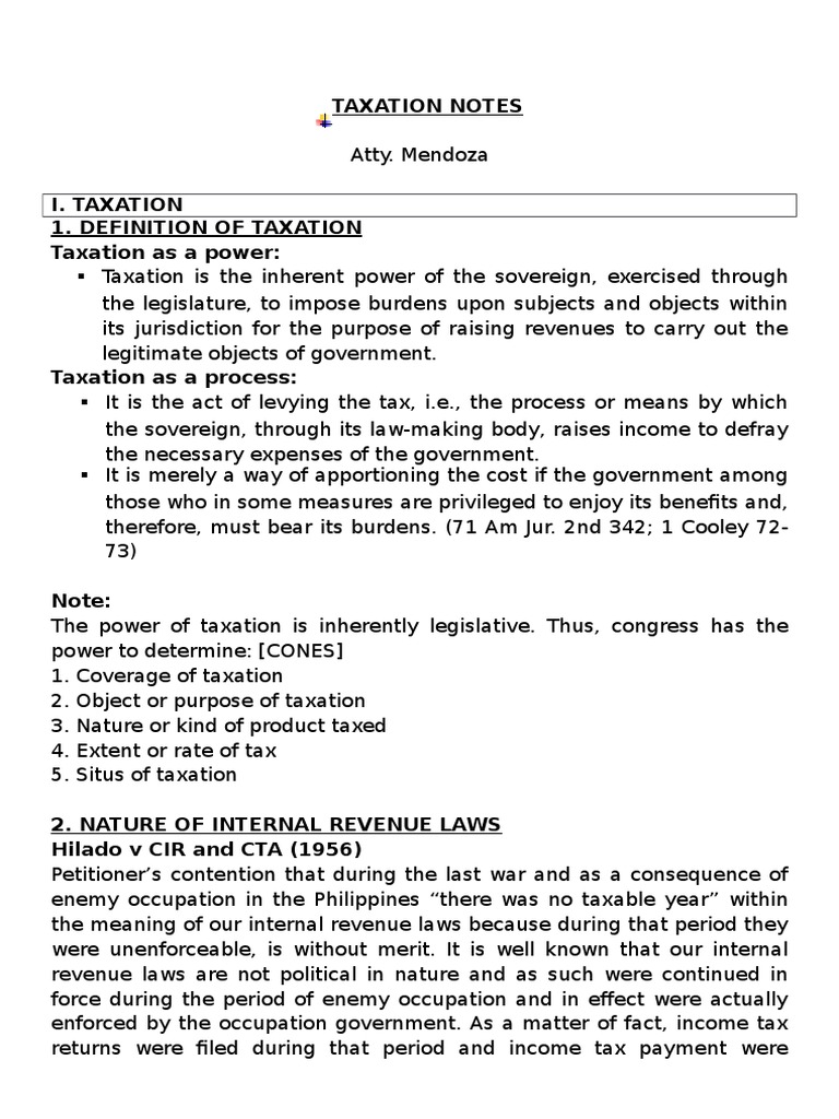 Tax Notes PDF Value Added Tax Taxes