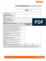 BTEC IV of Assignment Brief