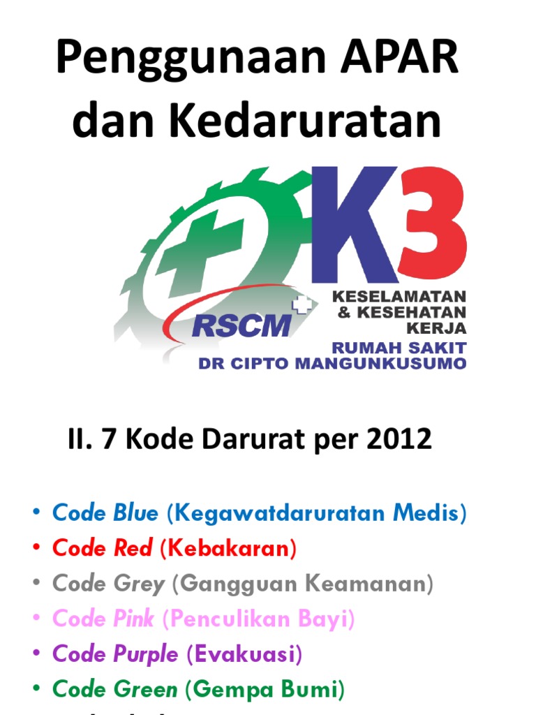 Kode Darurat Rumah Sakit 2012 | PDF