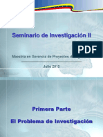 Entrega 1. El Problema de Investigación y Estructuración Del Marco Teórico - MGPI -UNEFM- 2015