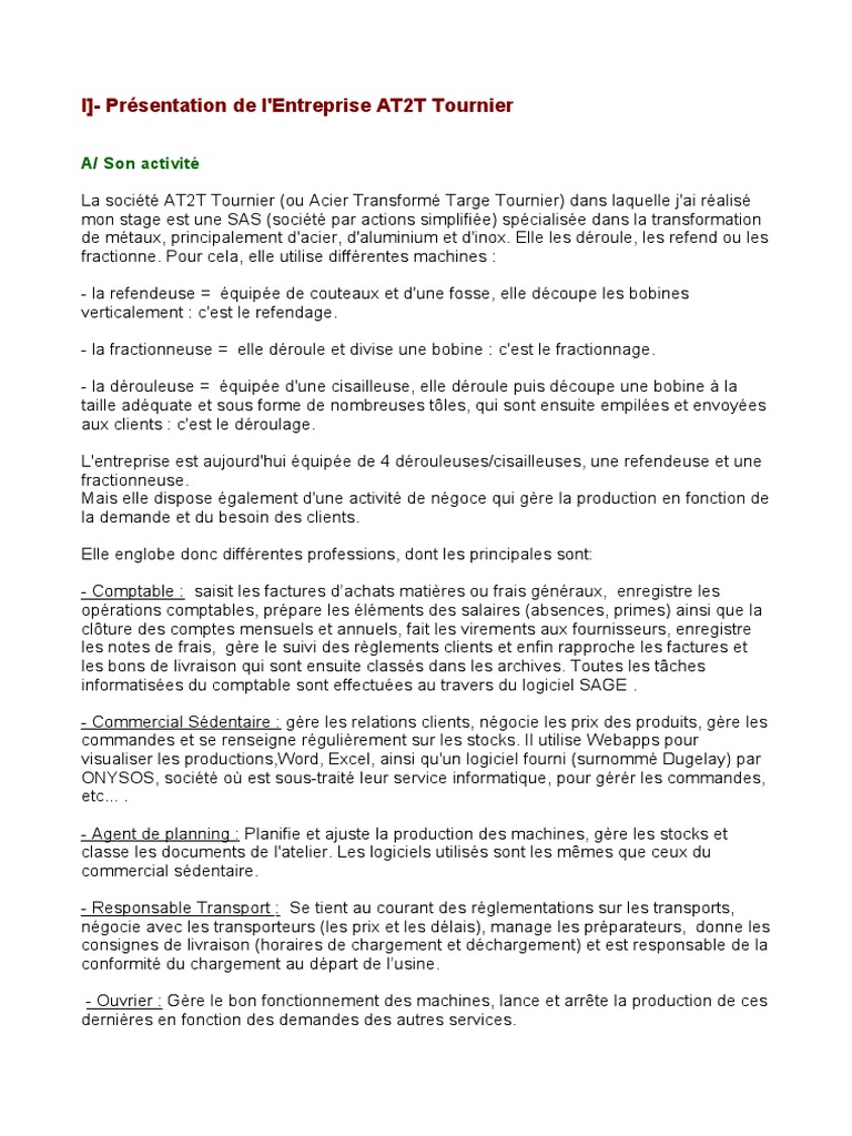 rapport de stage at2t  Serveur (Informatique)  Informatique