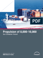 Propulsion of 8 000-10-000 Teu Container Vessel