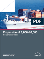Propulsion of 8 000-10-000 Teu Container Vessel