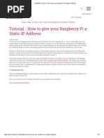 How To Give Your Raspberry Pi A Static IP Address