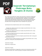 Download Sejarah Terciptanya Olahraga Bulu Tangkis Di Dunia by HafniTantiSihKembar SN299945471 doc pdf