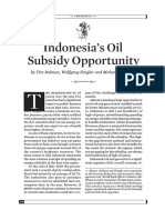 Indonesia's Oil Subsidy Opportunity: by Tim Bulman, Wolfgang Fengler and Mohamad Ikhsan