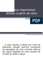 Produtos do cloro: água, PVC e mais