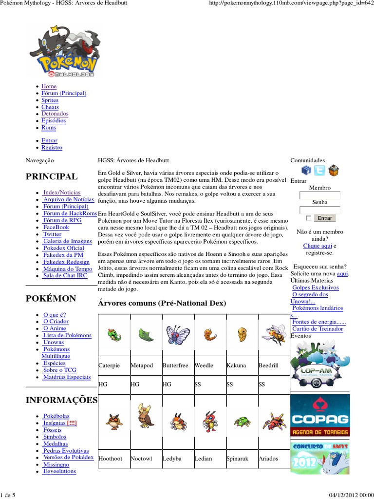 Pokémon HeartGold - COMO CONSEGUIR AS PEDRAS DE EVOLUÇÃO (PT-BR