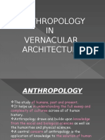 Anthropology in Vernacular Architecture