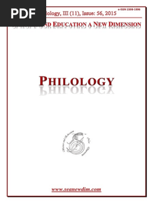 Seanewdim Philology Ii11 Issue 56 Object Grammar Syntax