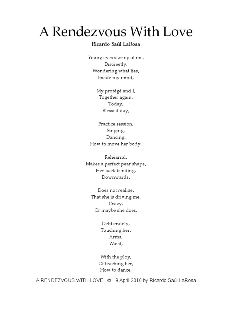 Rendezvous With Love | PDF | Poetry