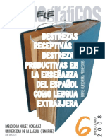 Destrezas receptivas y destrezas productivas en la enseñanza del español como lengua extranjera