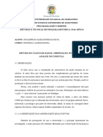 Método de Coleta de Dados - Observação, Entrevista e Análise Documental (Resumo)