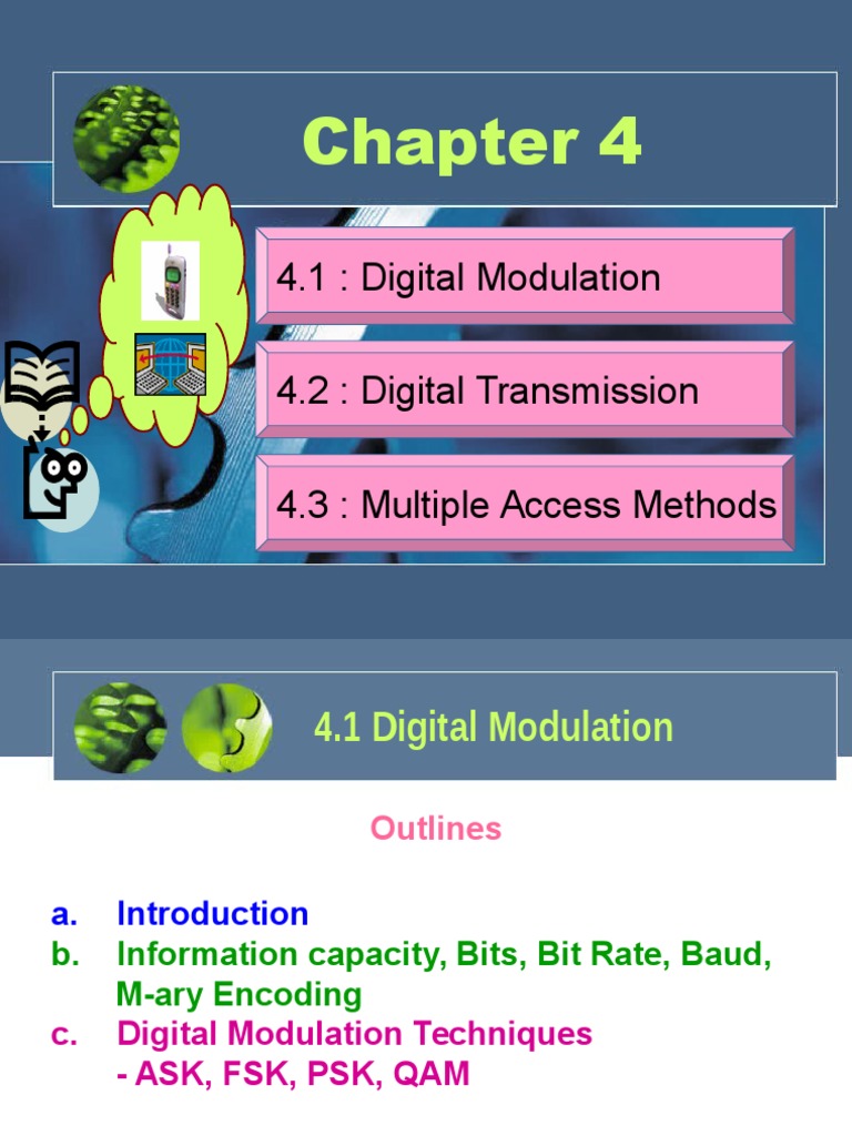 Chapter 4 - Part 1-Digital Modulation (w1w2) | PDF | Modulation ...