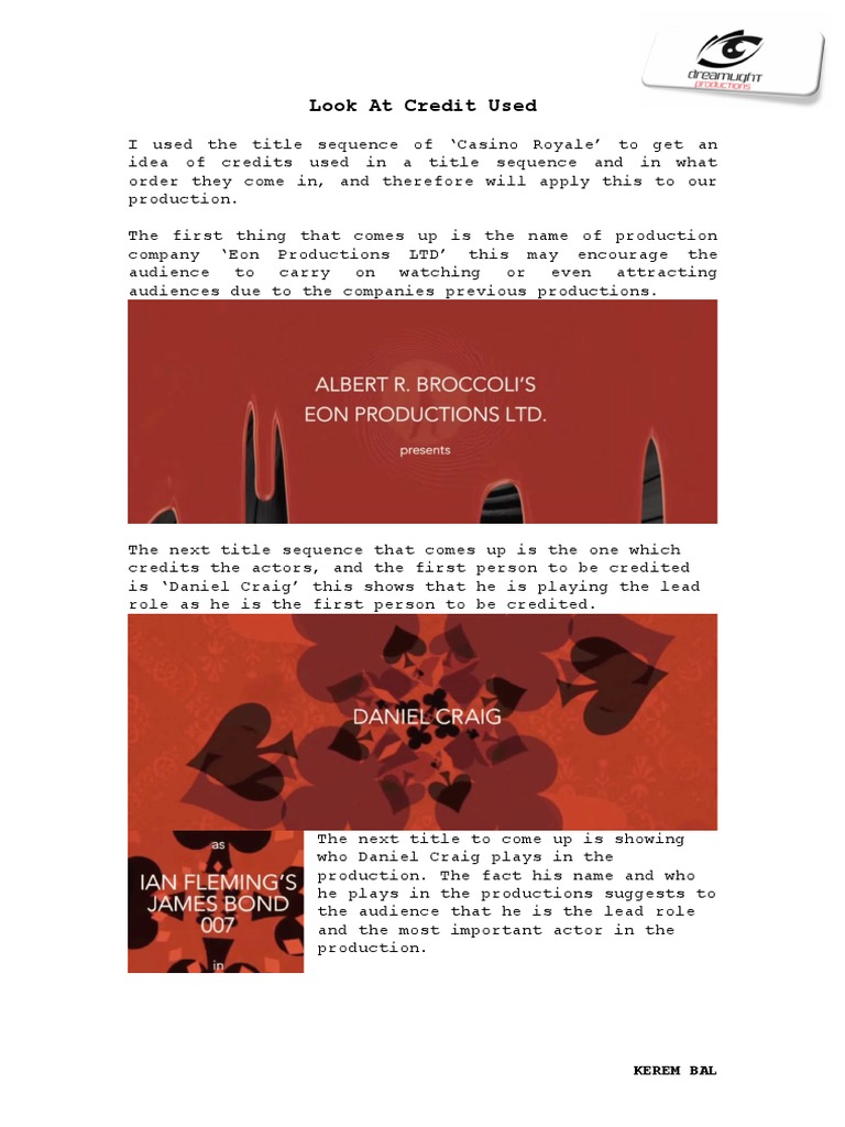 Analyzing Casino Royale Title Sequence | PDF