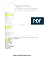 Kotler Chapter 14 MCQ