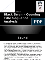 Black Swan - Opening Title Sequence Analysis