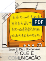 O que é Comunicação - Juan Bordenave