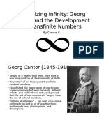 Actualizing Infinity Georg Cantor