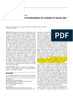 Legendre&Gallagher,2001_Ecologically Meaningful Transformations for Ordination Speceis Data