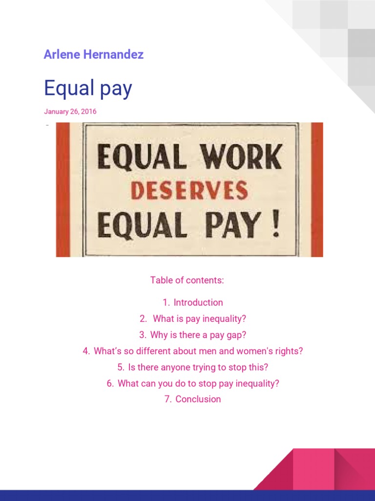 Understanding Pay Inequality Issues | PDF | Gender Inequality | Gender ...
