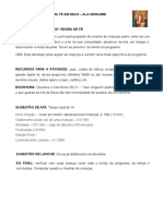 Agenda Da Atividade - Fé em Deus