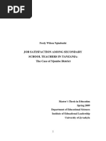 Download Job Satisfaction Thesis on School Teachers by Manisha Singh SN299990317 doc pdf