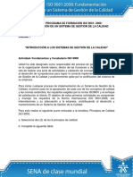 Actividad de Aprendizaje Unidad 1 Introduccion A Los Sistemas de Gestion de La Calidad