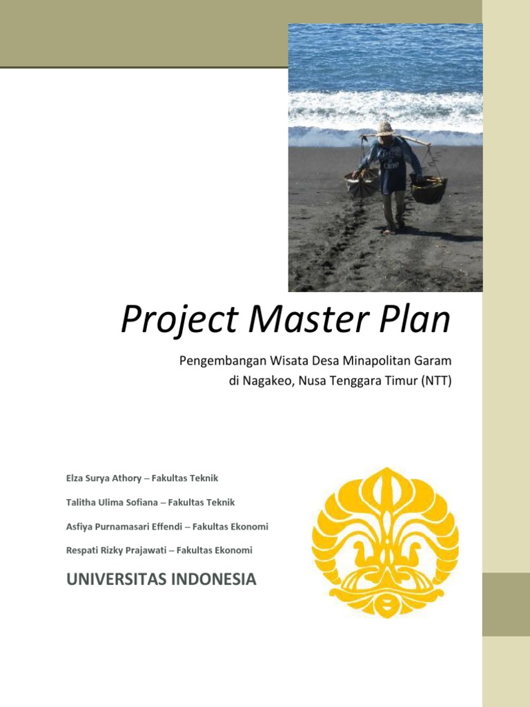 Project Master Plan - Pengembangan Desa Wisata Minapolitan Di Nagakeo ...