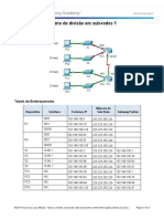 Atividade 9 - 9.1.4.6 Packet Tracer - Subnetting Scenario 1 Instructions