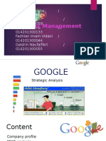 Google strategy management