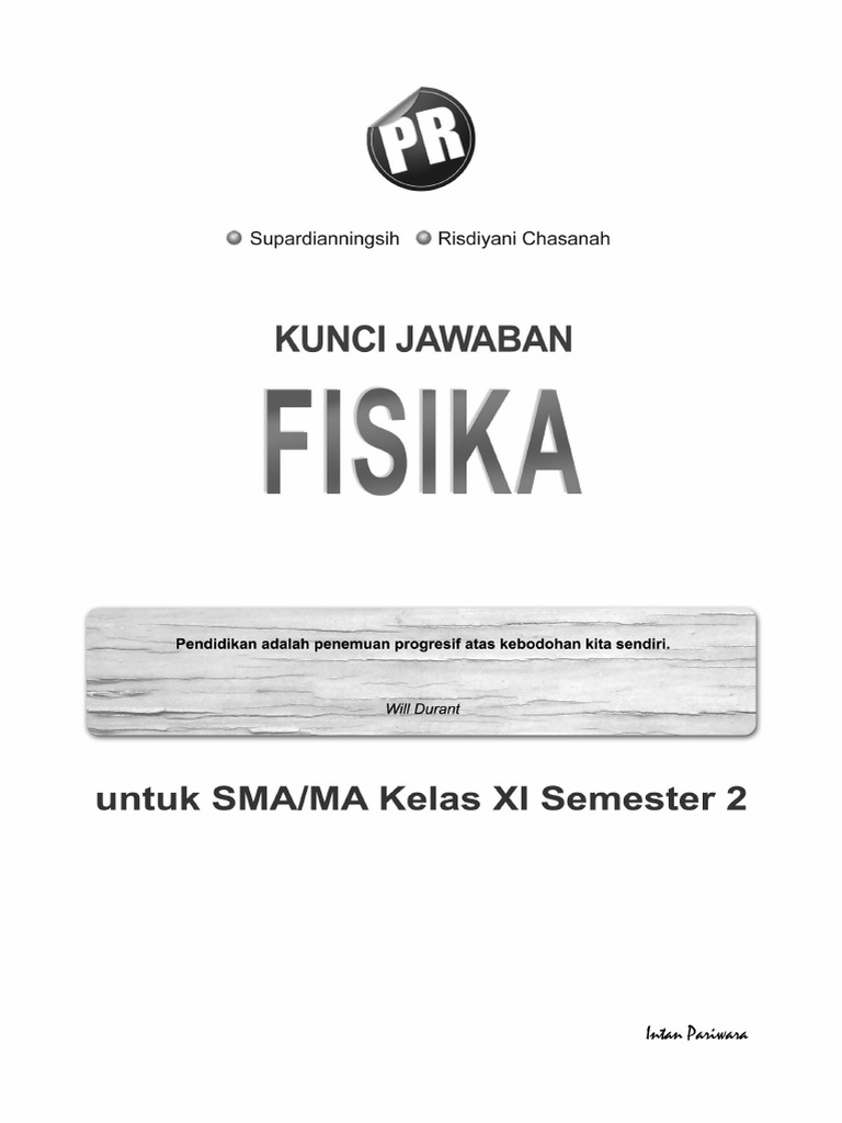 Kunci Jawaban Buku Paket Fisika Kelas Xi Intan Pariwara - Senang Soal