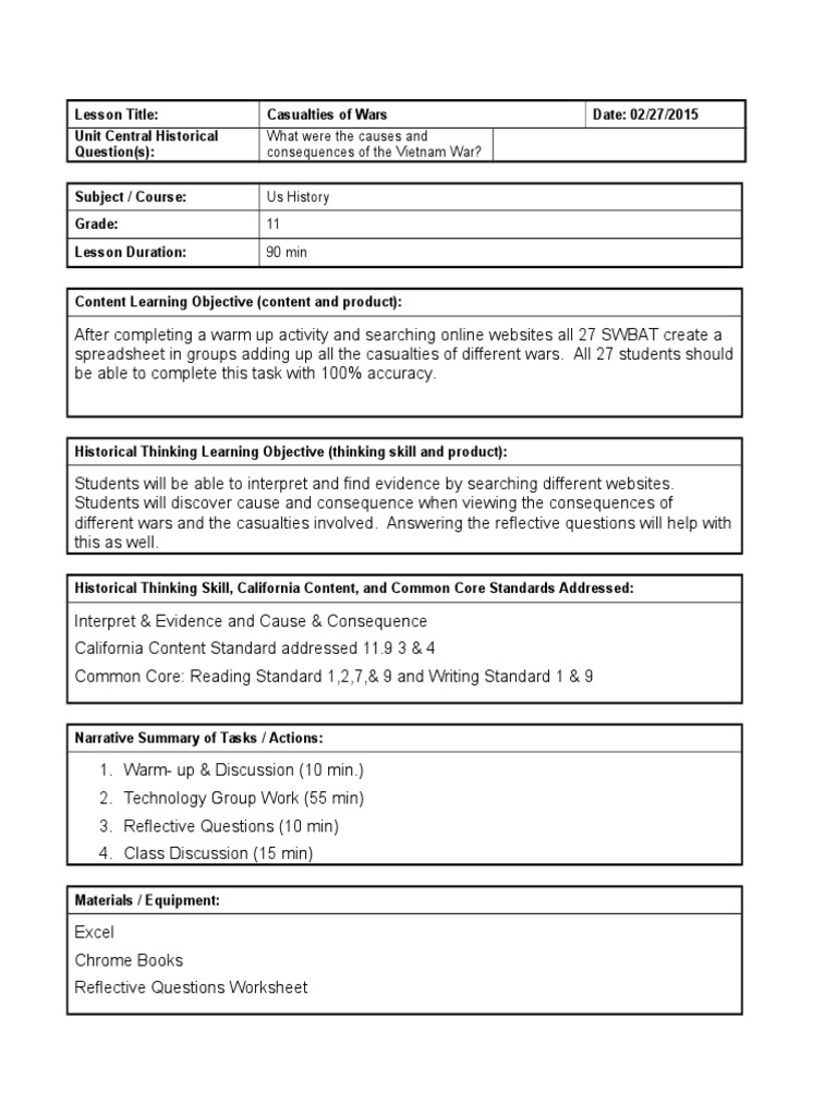 Lesson One | PDF | Inquiry Based Learning | Causality