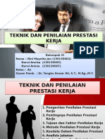 Teknik Dan Penilaian Prestasi Kerja