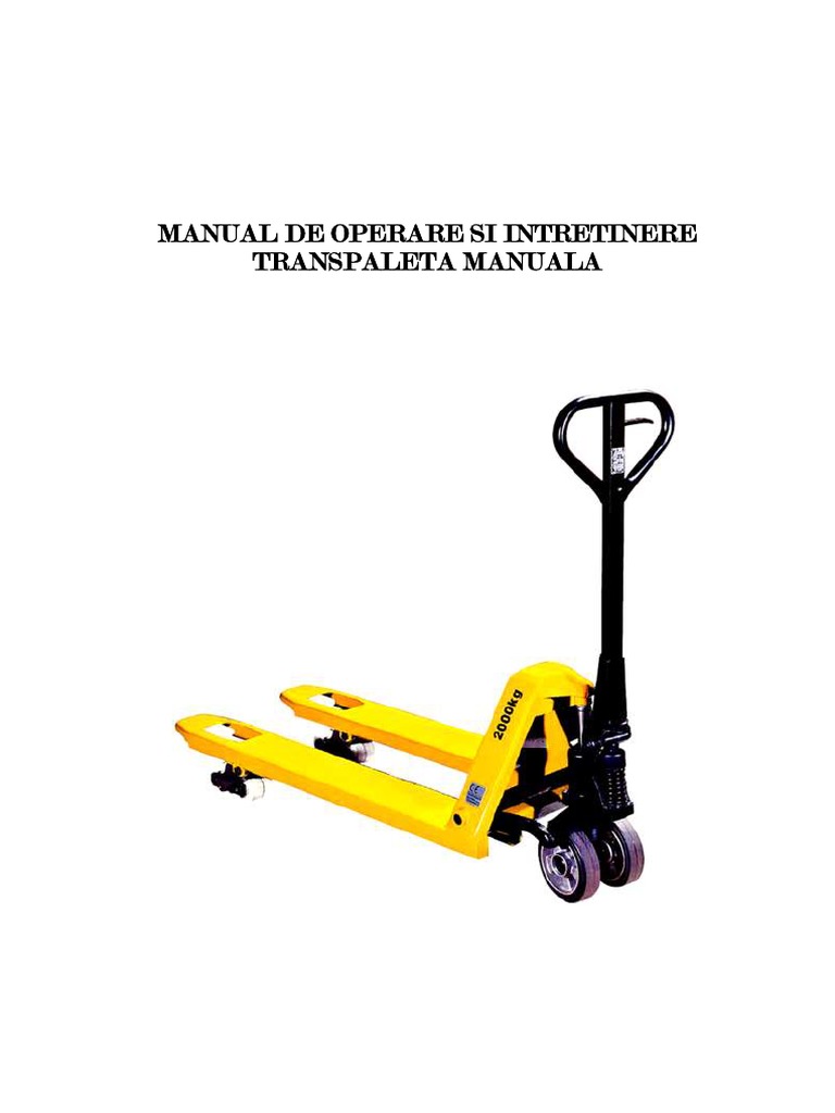 Manual Transpaleta | PDF