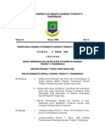 Perda Kota Tangerang No.8 Tahun 1994 Garis Sempadan