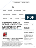 Descargar e Instalar AutoCad 2016 en Español e Ingles FULL (x32 & x64 Bits) (Solucionado) - D-Integral