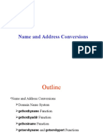 Name and Address Conversion Functions