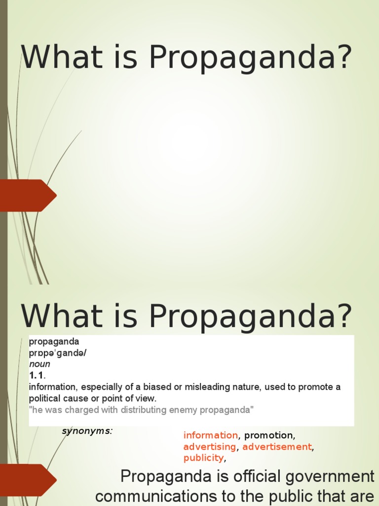What Is Propaganda, And What Exactly Is Wrong With It? – GZVZU