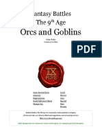 The Ninth Age Orcs and Goblins 0 11 0