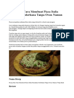 Download Resep Dan Cara Membuat Pizza Italia Rumahan Sederhana Tanpa Oven Namun Tetap Enak by Riki Ario Arto SN300024951 doc pdf