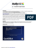 CentOS 6 Install Guide