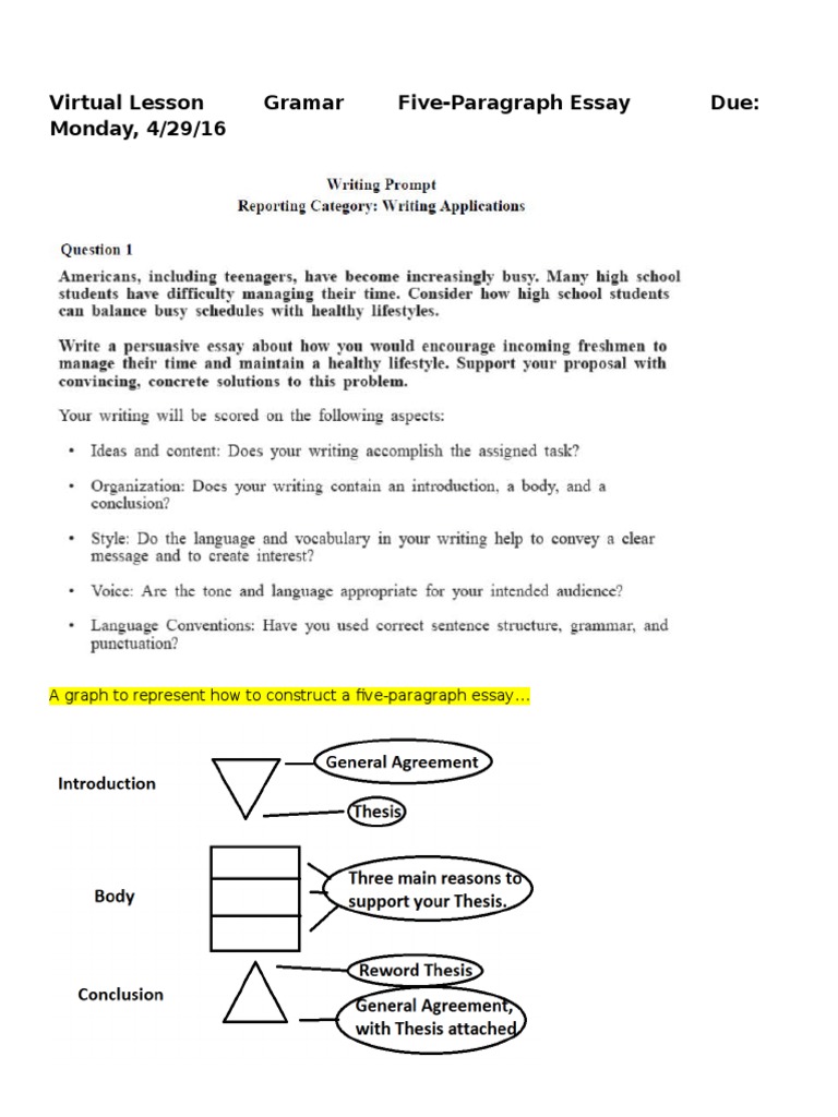 Virtual Lesson Grammar 5 Paragraph | PDF