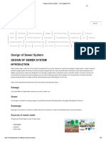 Design of Sewer System