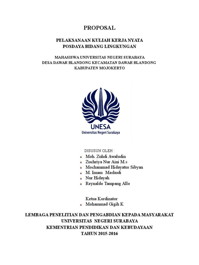 Proposal Kegiatan KKN Lingkungan Desa | PDF | Karier & Perkembangan ...
